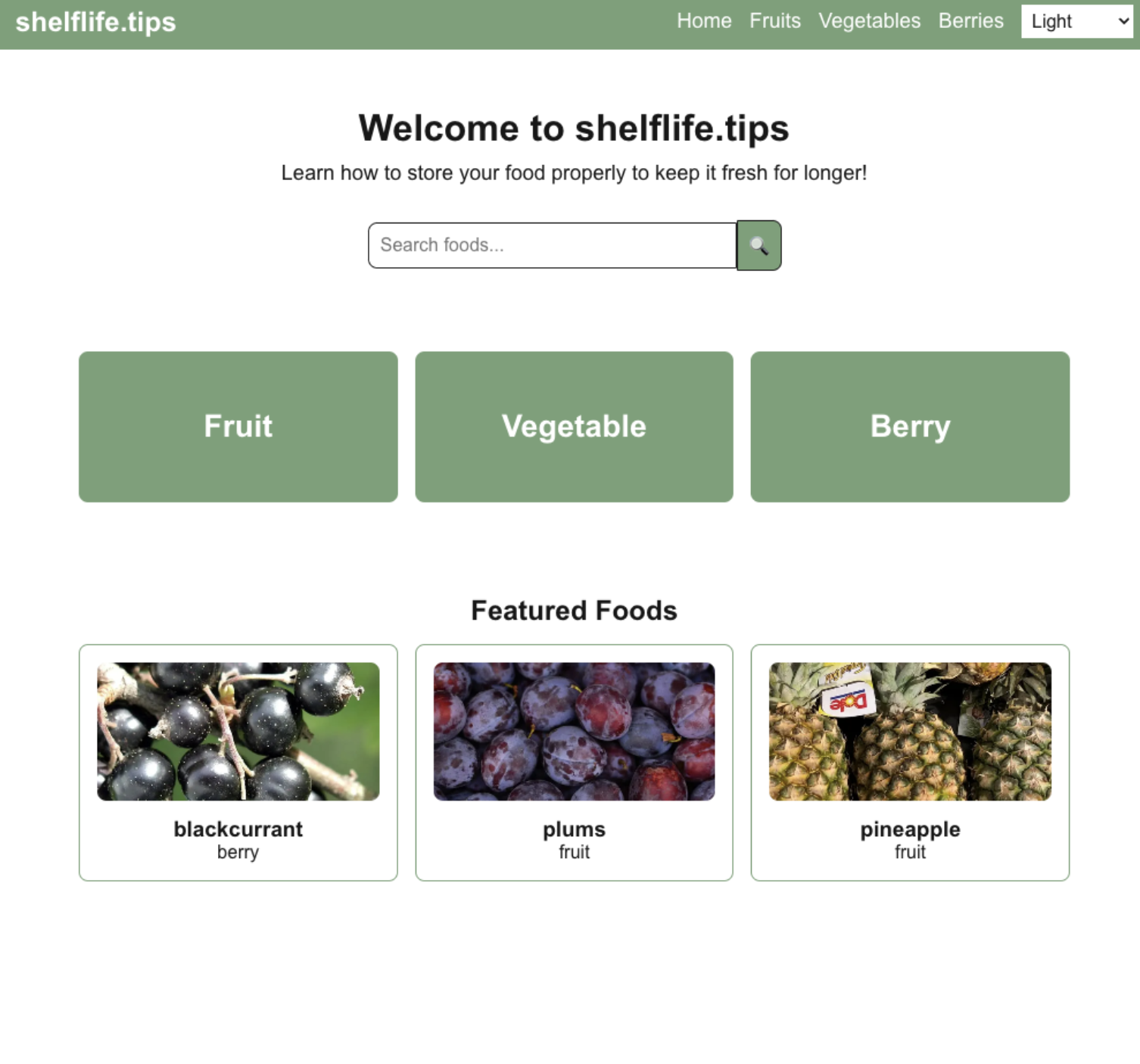 Bilde av shelflife.tips sin side